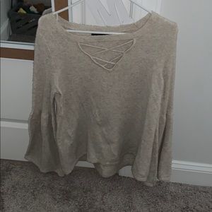 American eagle criss cross sweater